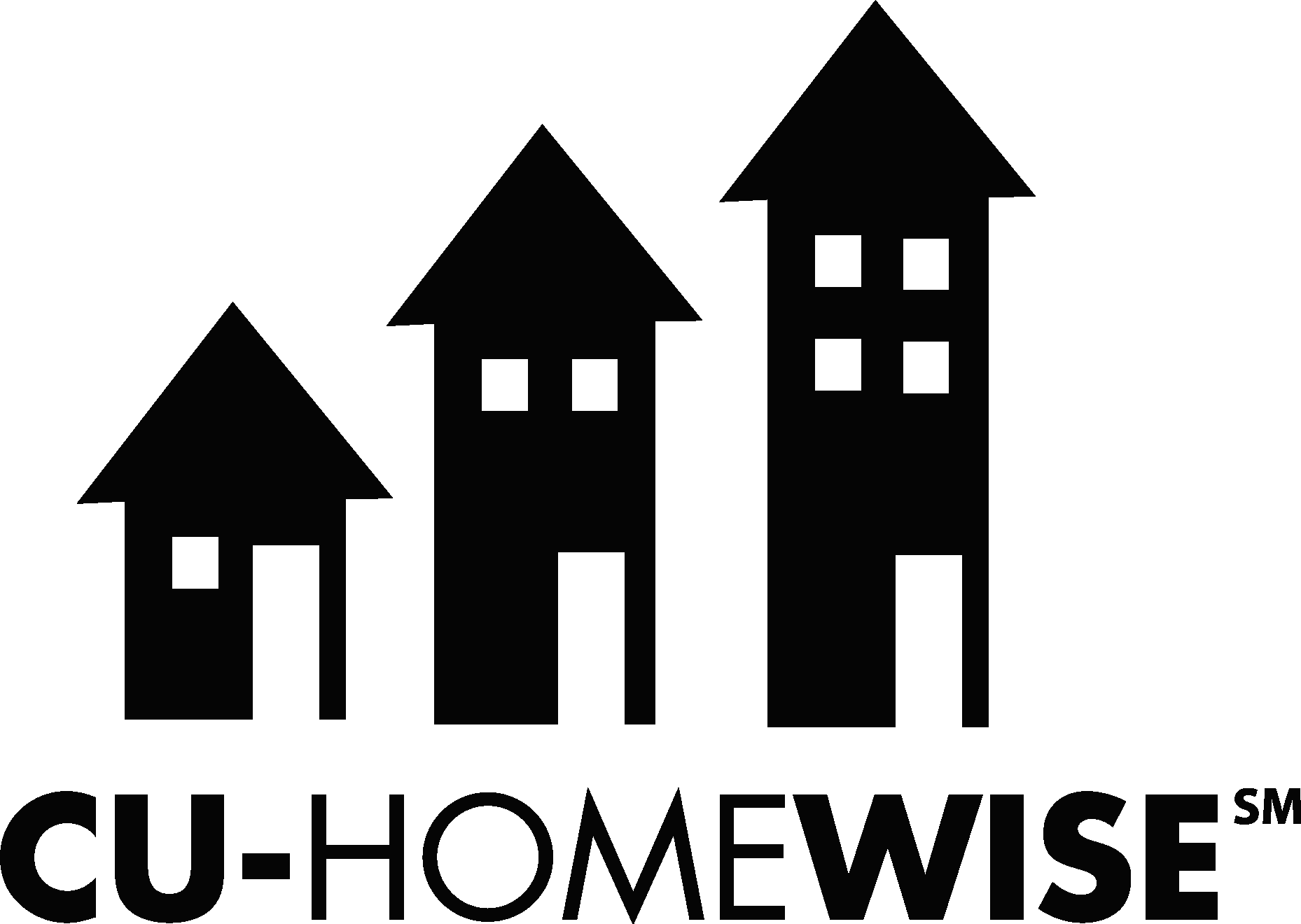 CU Homewise  Black Logo Vector Logo
